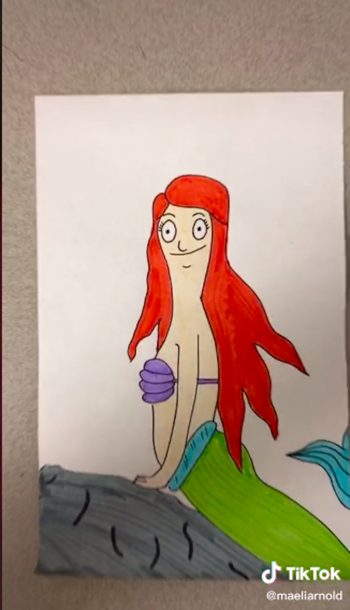"Ariel as Bob’s Burgers"