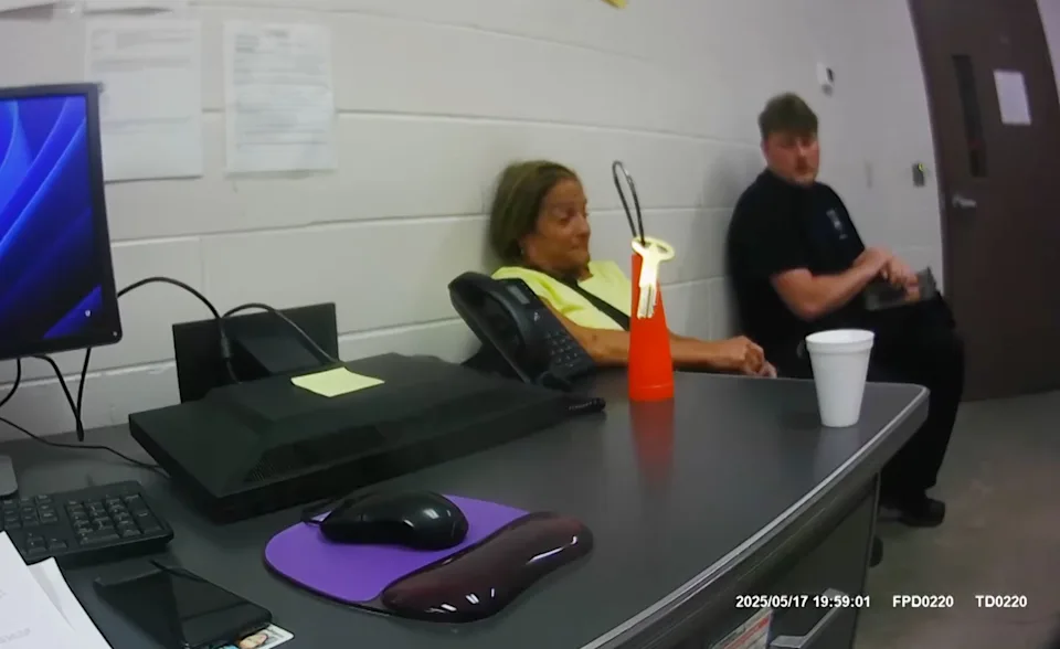 She appeared visibly emotional at several moments in the video.