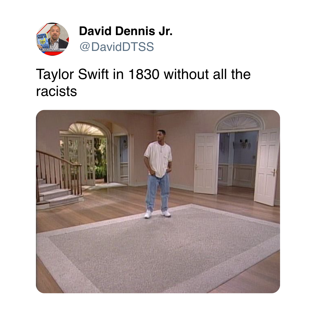 Where is everyone? Oh, wait, it's the 1830s