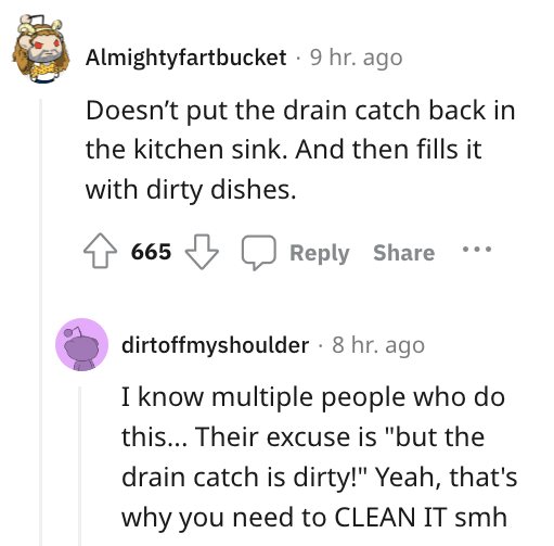 14. Clean the drain catch if it's dirty, not remove it
