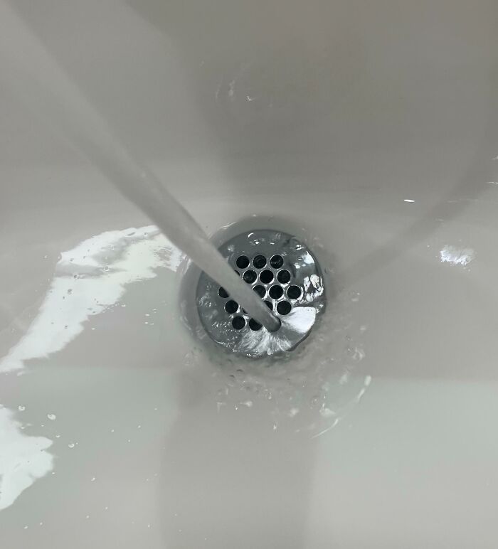 "The Way This Sink’s Water Pours Down the Drain"