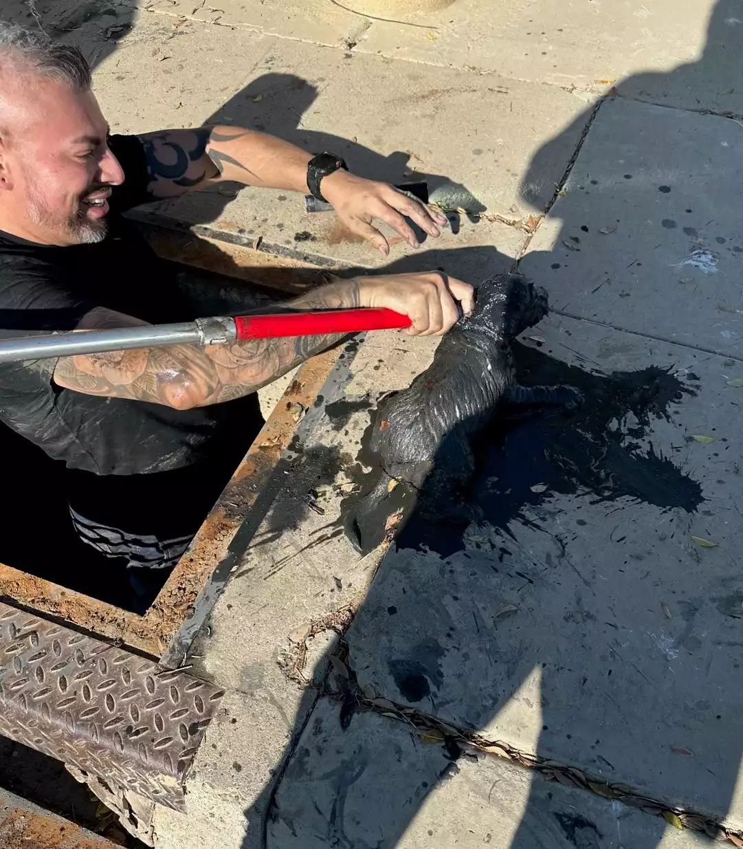 When duty calls, even the smelliest rescues can’t stop the Huron Police Department