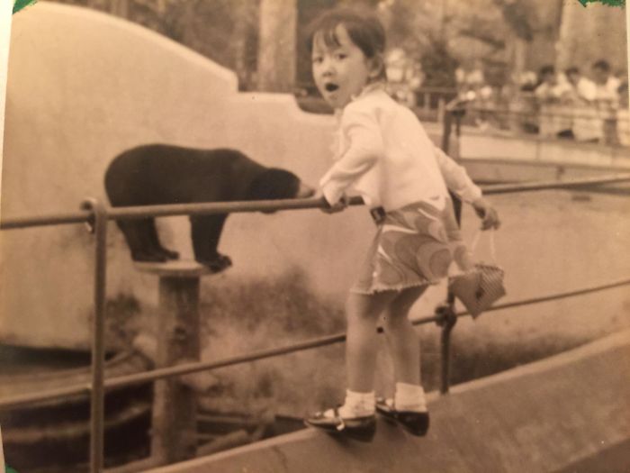 31. “My adorable (4-year-old) mother at a zoo in Ho Chi Minh City, Vietnam, 1970.”