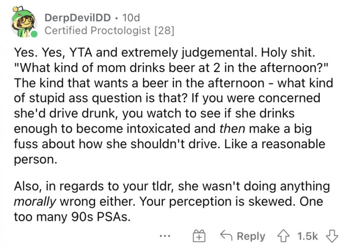 "Your perception is skewed."