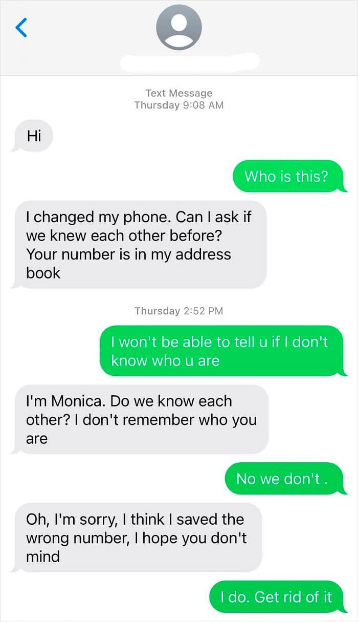 16. "Thanks To This Sub I Knew Exactly What This Was. Wrong Number Scam"