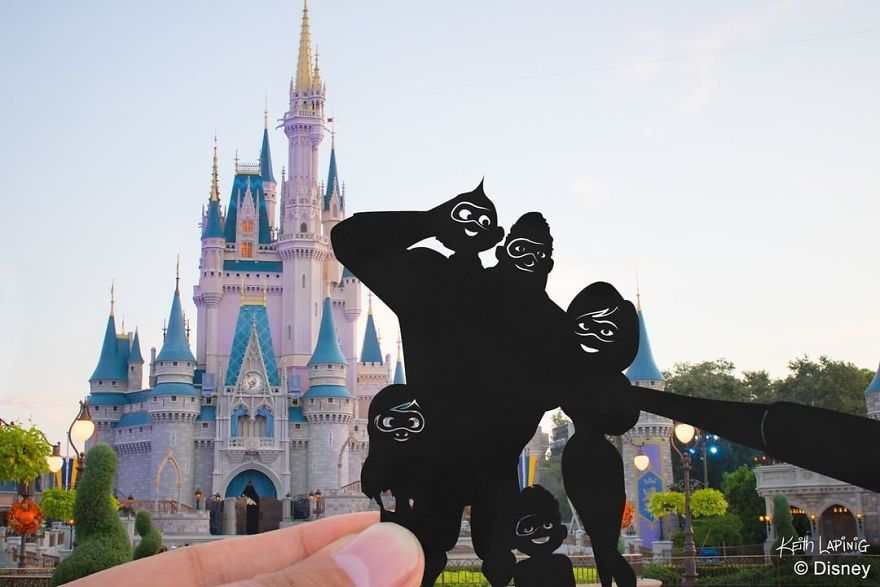 Elastigirl's Arm is Ideal for a Family Groufie.