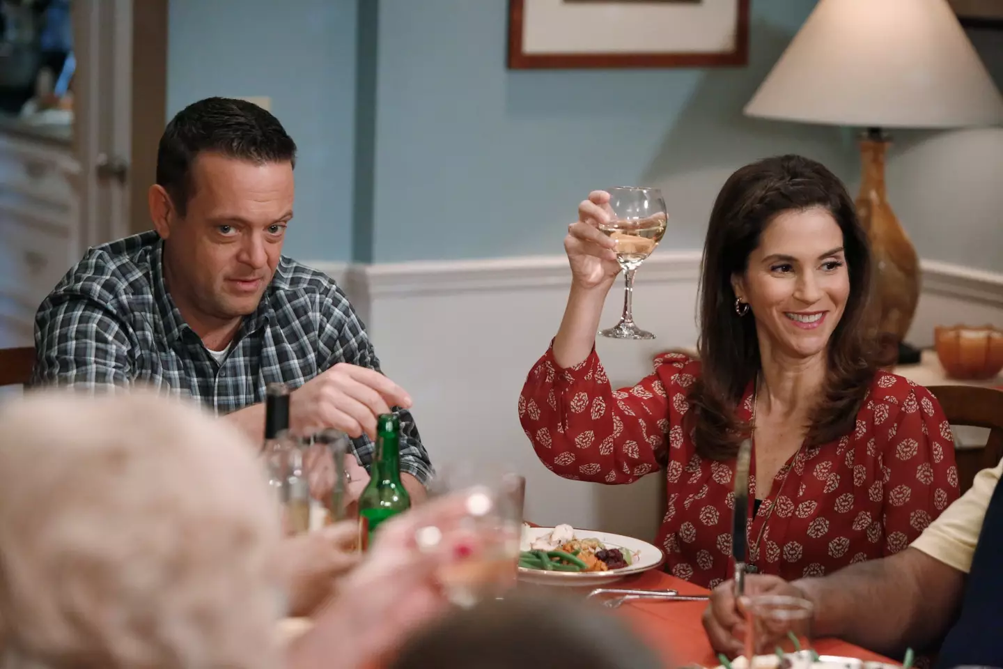 Jami Gertz starred in the ABC sitcom "The Neighbors" alongside Lenny Venito.