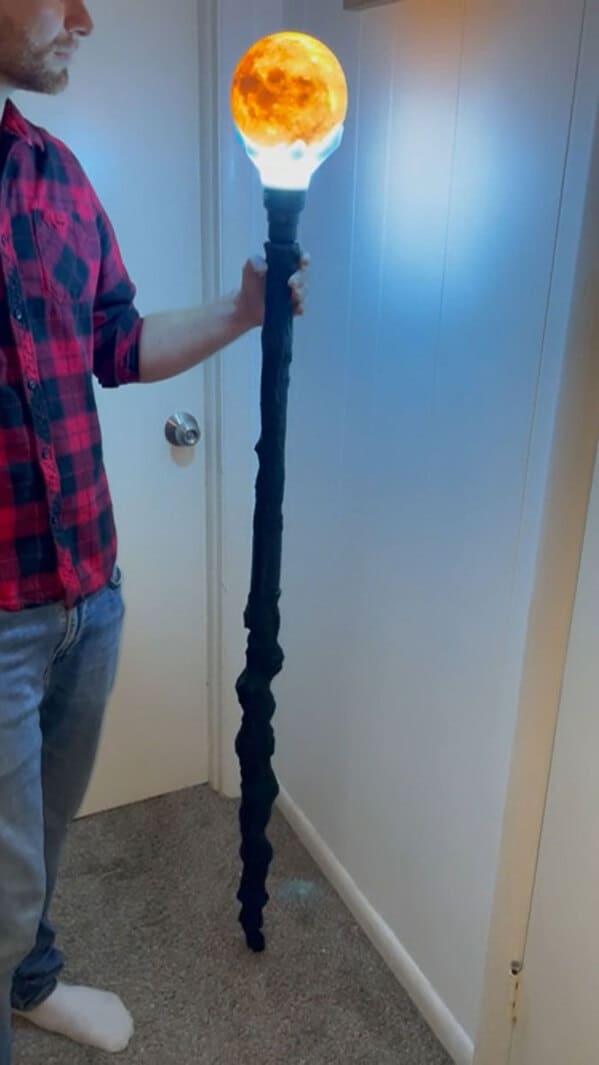 26. āA Moon Staff That I Made For My Renaissance Faire Costume This Year. It Turns On By Hitting The Base Of The Staff On The Groundā