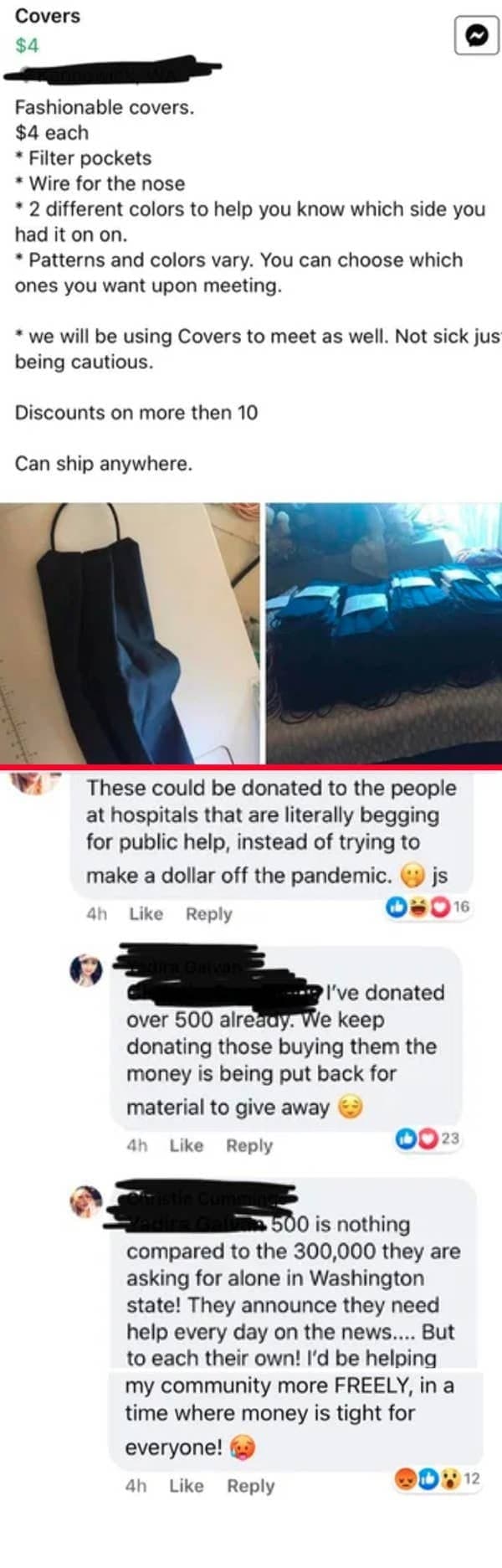 15. "Fashionable covers."