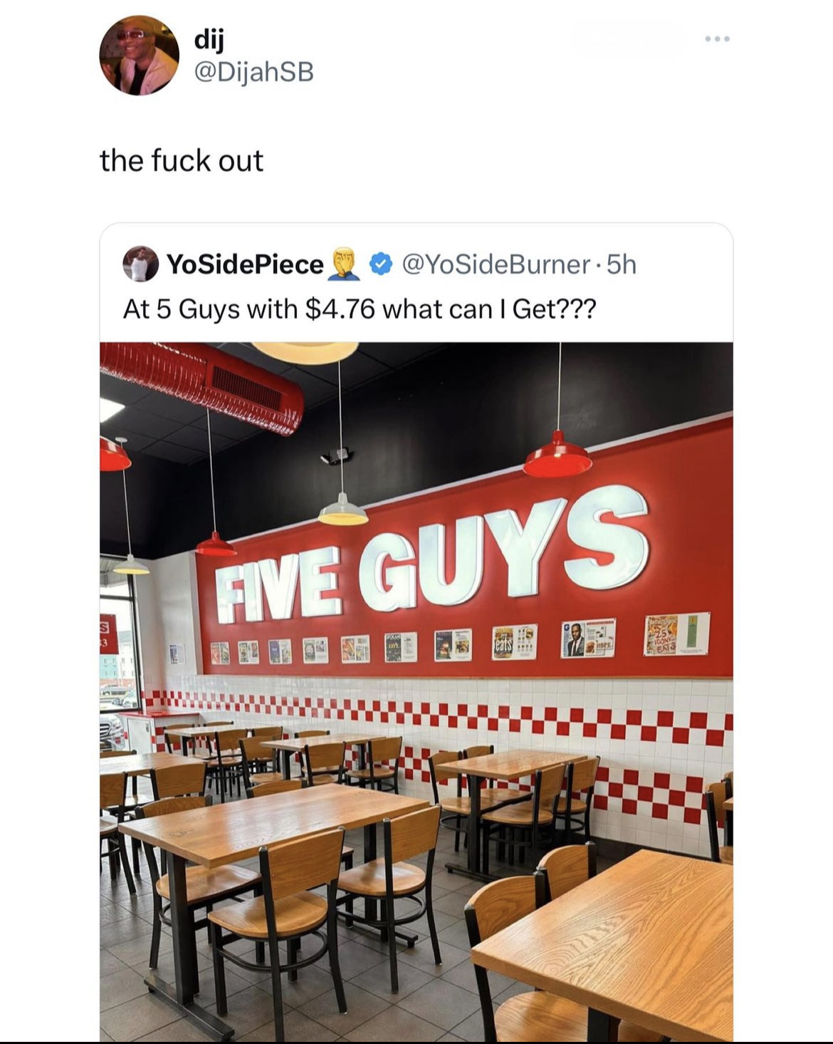 Or perhaps the aroma of a burger.