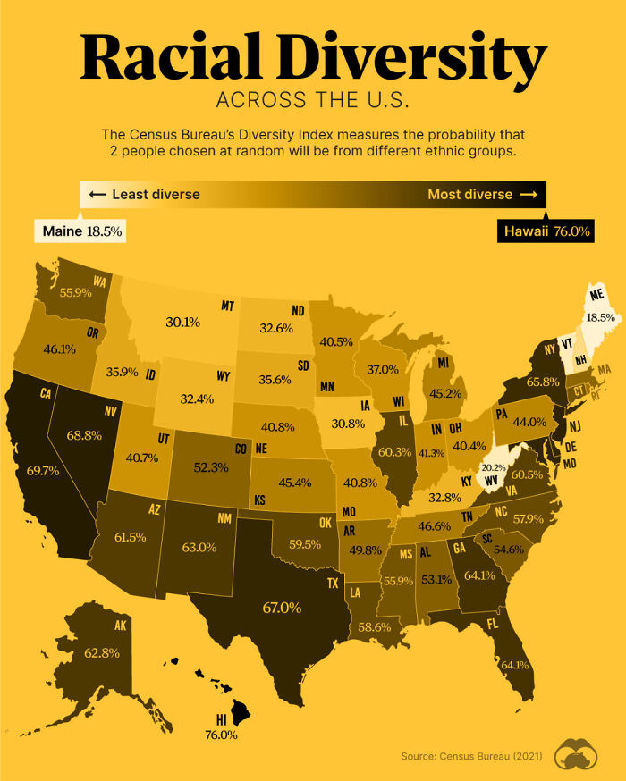 Us Racial/Ethnic Diversity Map