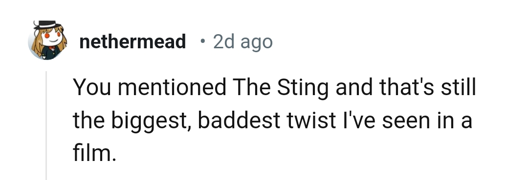 1. The Sting Movie