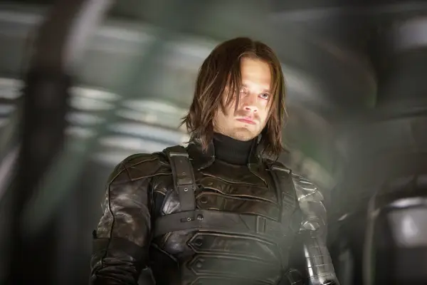 8. Sebastian Stan was in "Captain America: The Winter Soldier," a movie named after his MCU character, for only about 20 minutes.