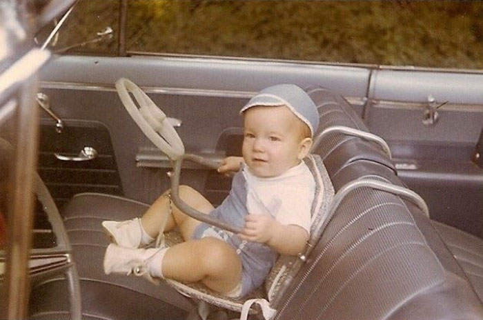 5. “Back in the day. 1950s to be exact. Check out that car seat.”