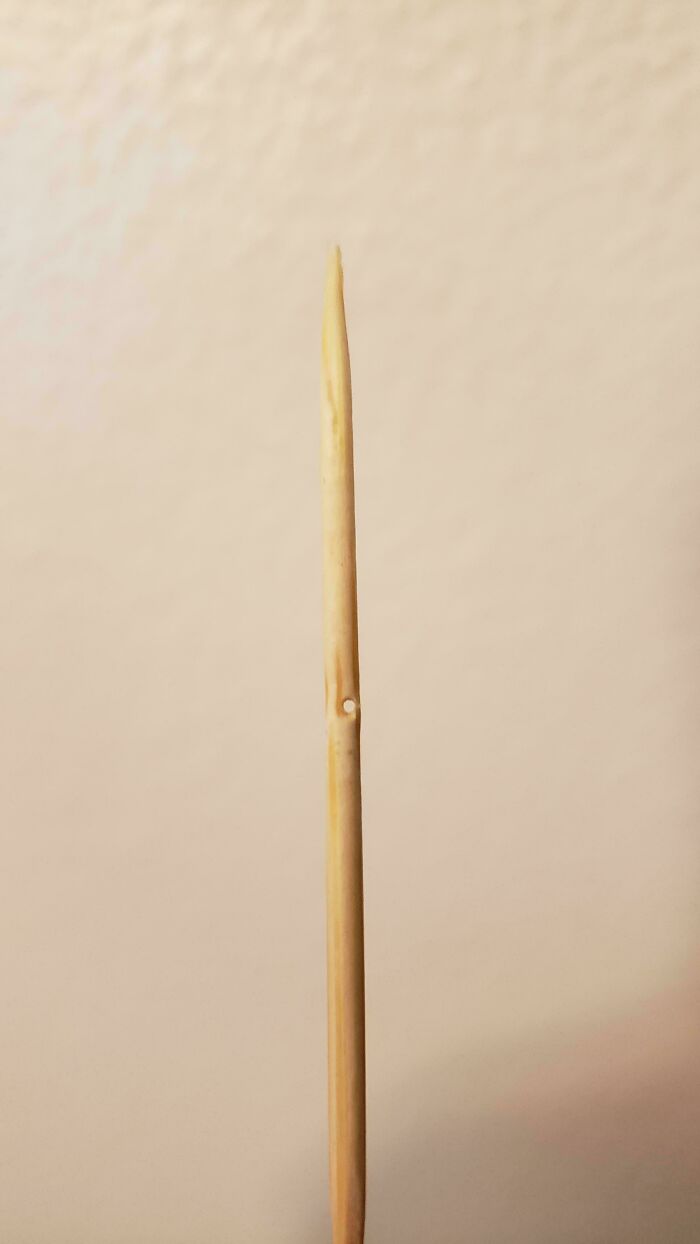 "My Toothpick Has A Perfect 0.5 Millimeter Hole In It"