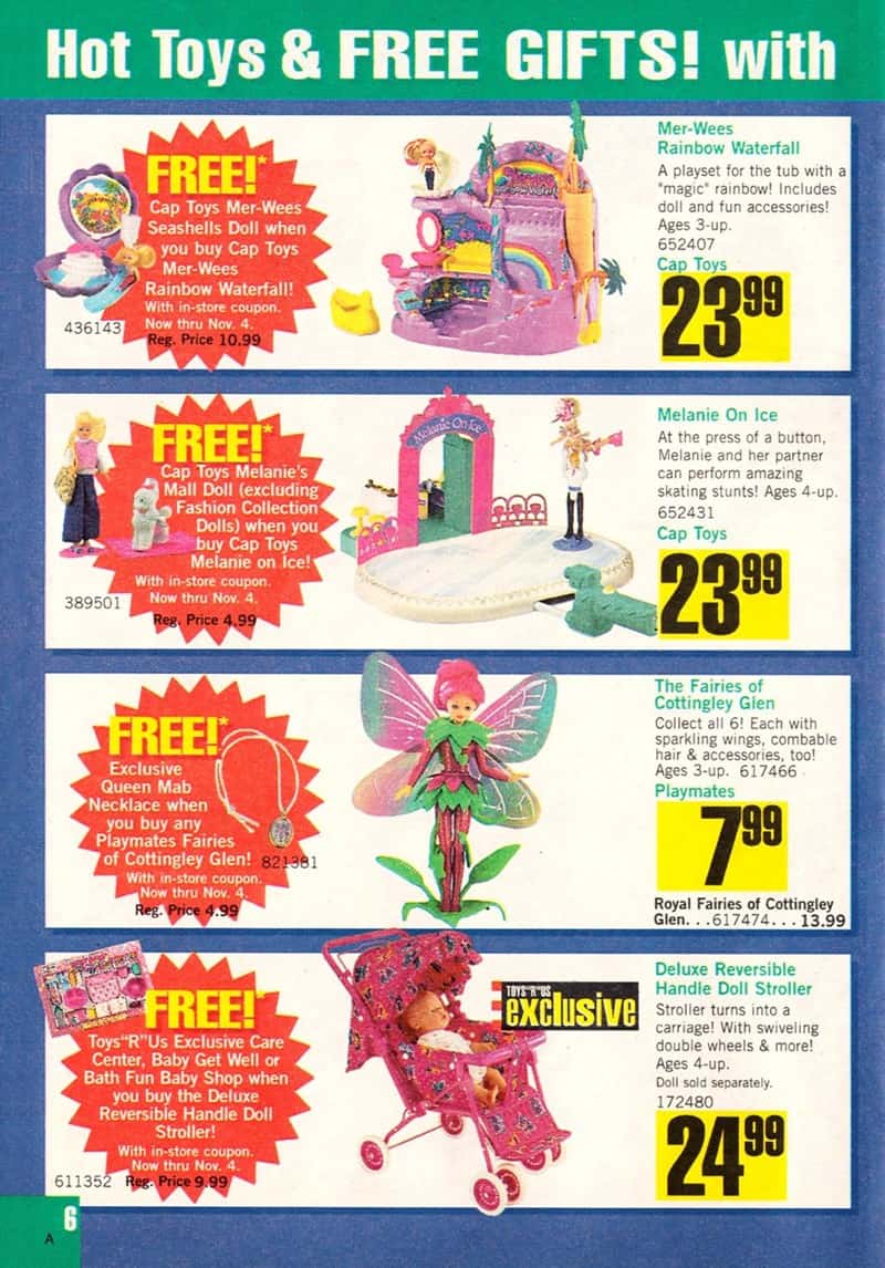 5. Hot toys and free gifts