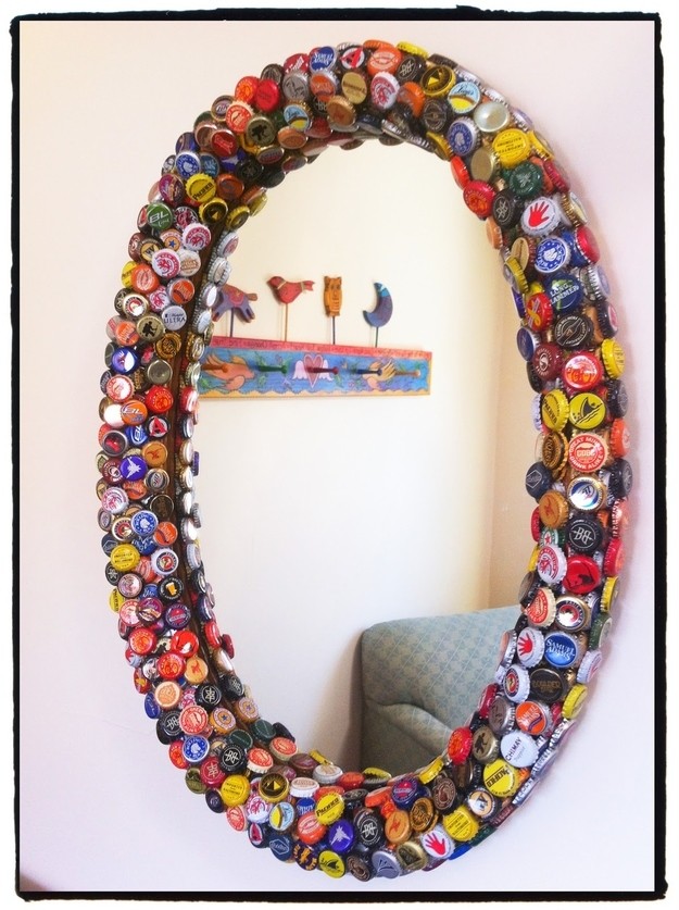 12. Decorate a mirror’s frame