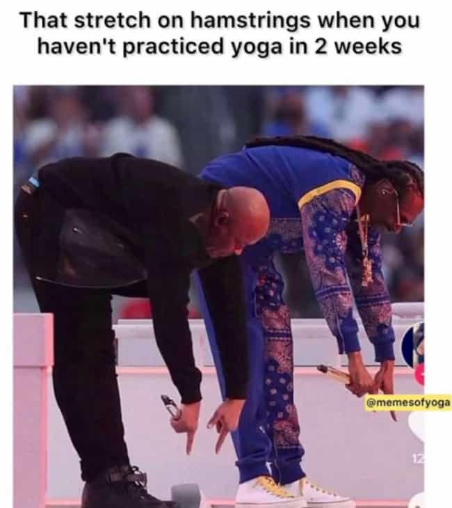 12. Everyone knows two weeks in Earth time equals a decade in yoga years