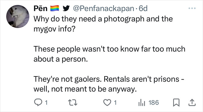 “These people want to know far too much about a person.”