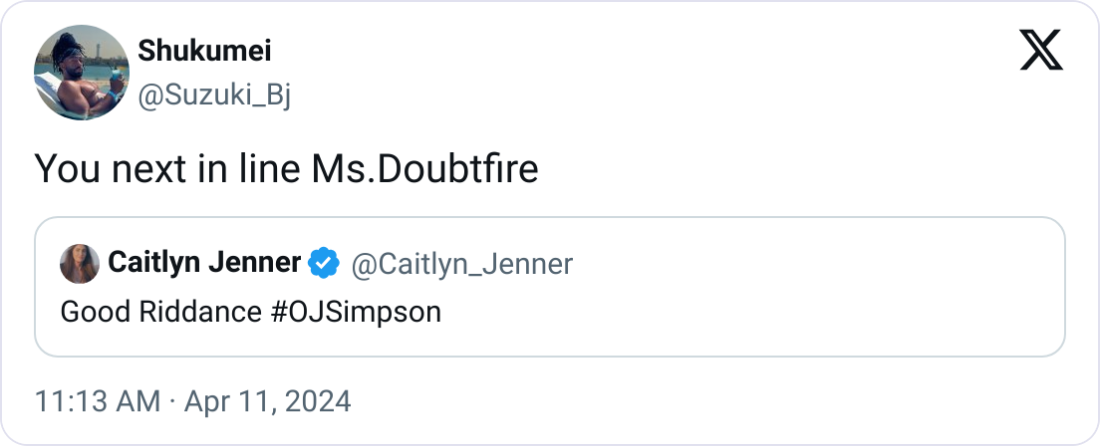 2. Could Ms. Doubtfire really be next in line on the pop culture callback list? Stay tuned