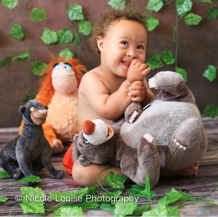 10. Zephaniah Ojar, just 2 years old, swings into action as the adventurous Mowgli from The Jungle Book, capturing the wild spirit of the beloved character with boundless energy.