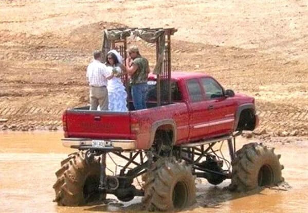 "You are as beautiful as this jeep"