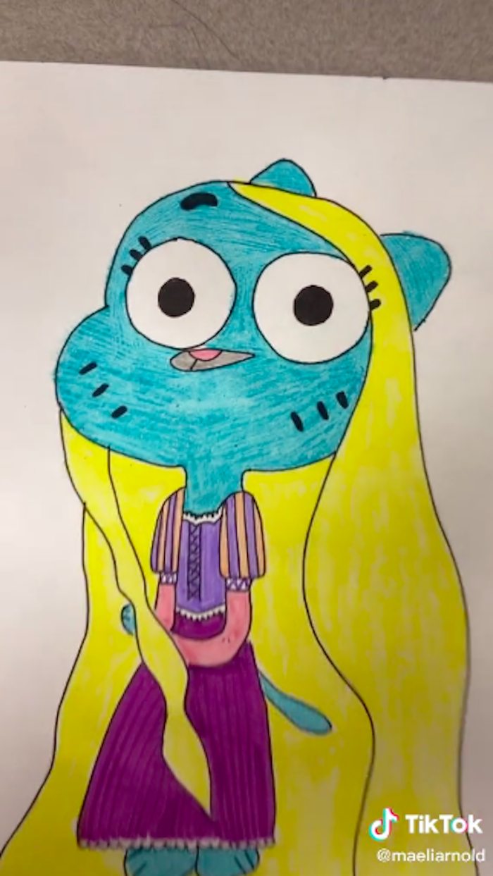 "Rapunzel as Gumballs"