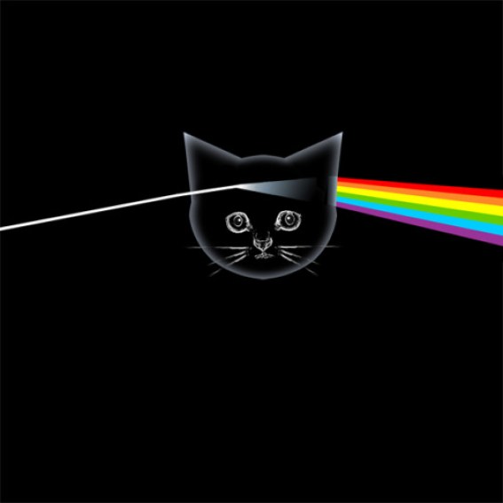 32. Pink Floyd as a cat.