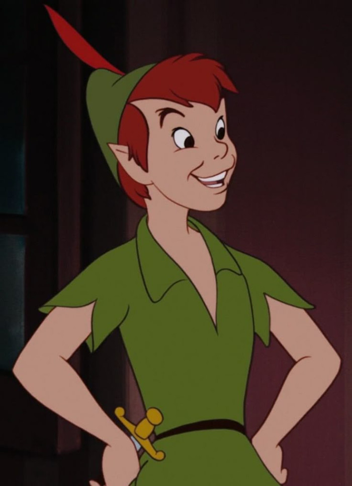 Peter Pan (Peter Pan, 1953) wears the brightest orange in the early catalog.