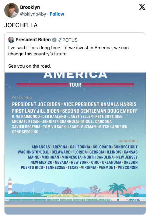 Joechella is just too much for me right now. That's hilarious.