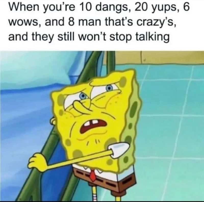 7. Just stop talking