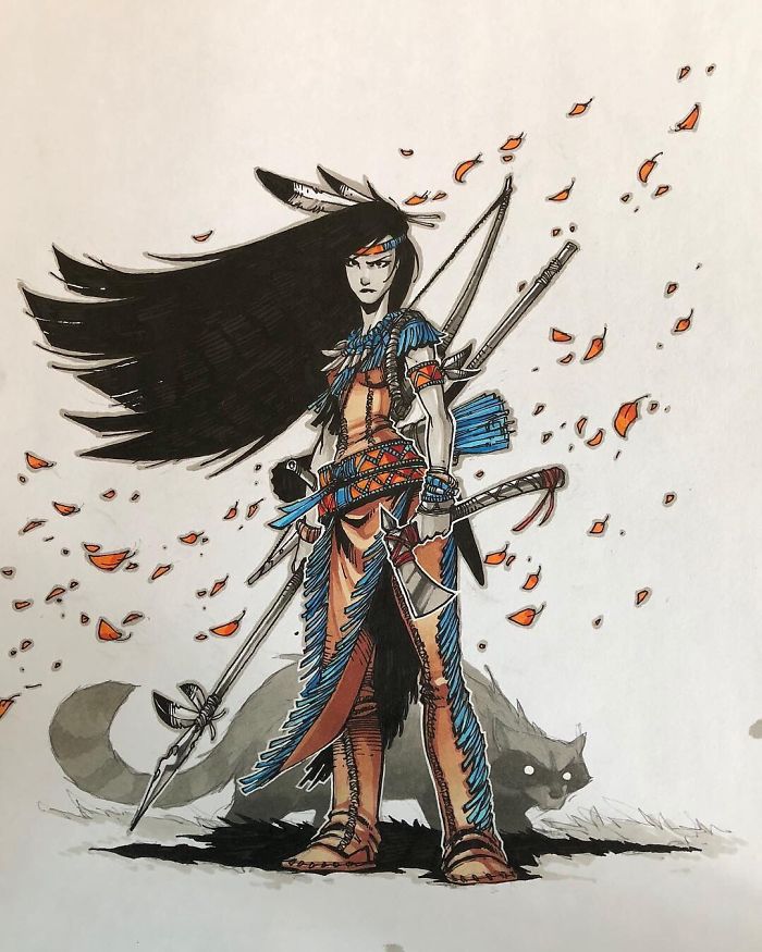 "Pocahontas And A Rabid Meeko"