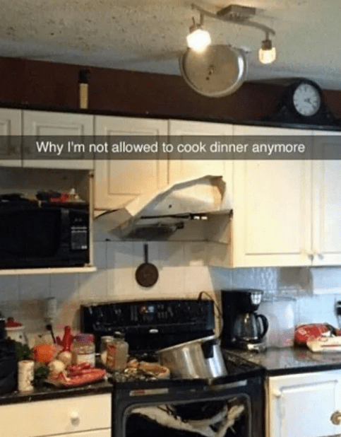51. You should be ostracized from the kitchen