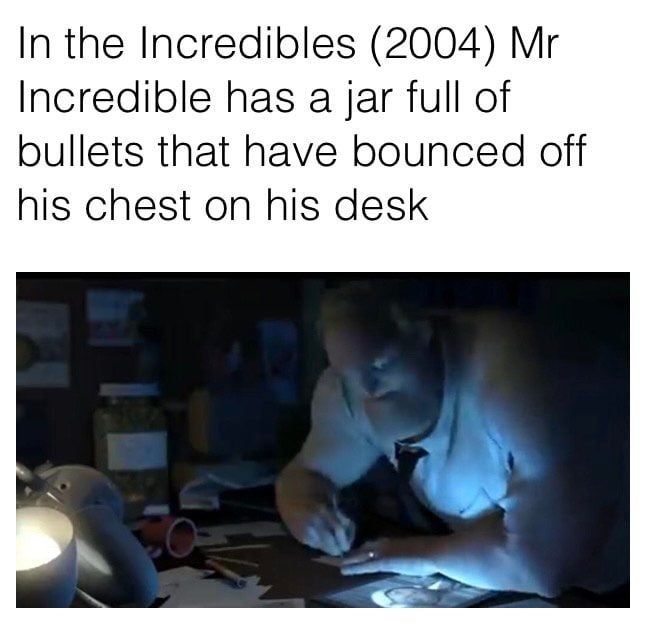 "Literally Says "BULLETS THAT BOUNCED OFF MY CHEST"
