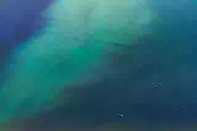 Seen from a plane, this phenomenon unfolds over the Pacific near Kanagawa, Japan.