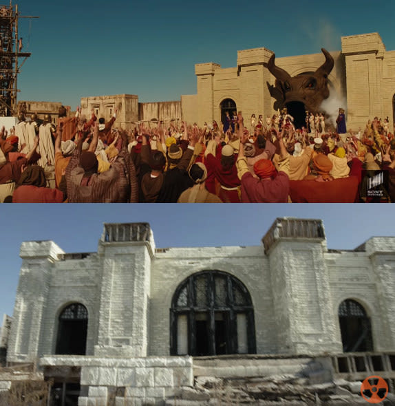 The comedy "Year One," starring Jack Black and Michael Cera, was filmed in Sibley, Louisiana. Some of the buildings from the abandoned set are still visible today.