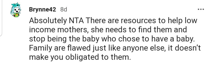"Family members are flawed just like anyone else; it doesn’t make you obligated to them."