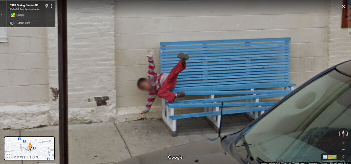 "Boy Falling Off A Bench Found In Philadelphia, Pennsylvania!"