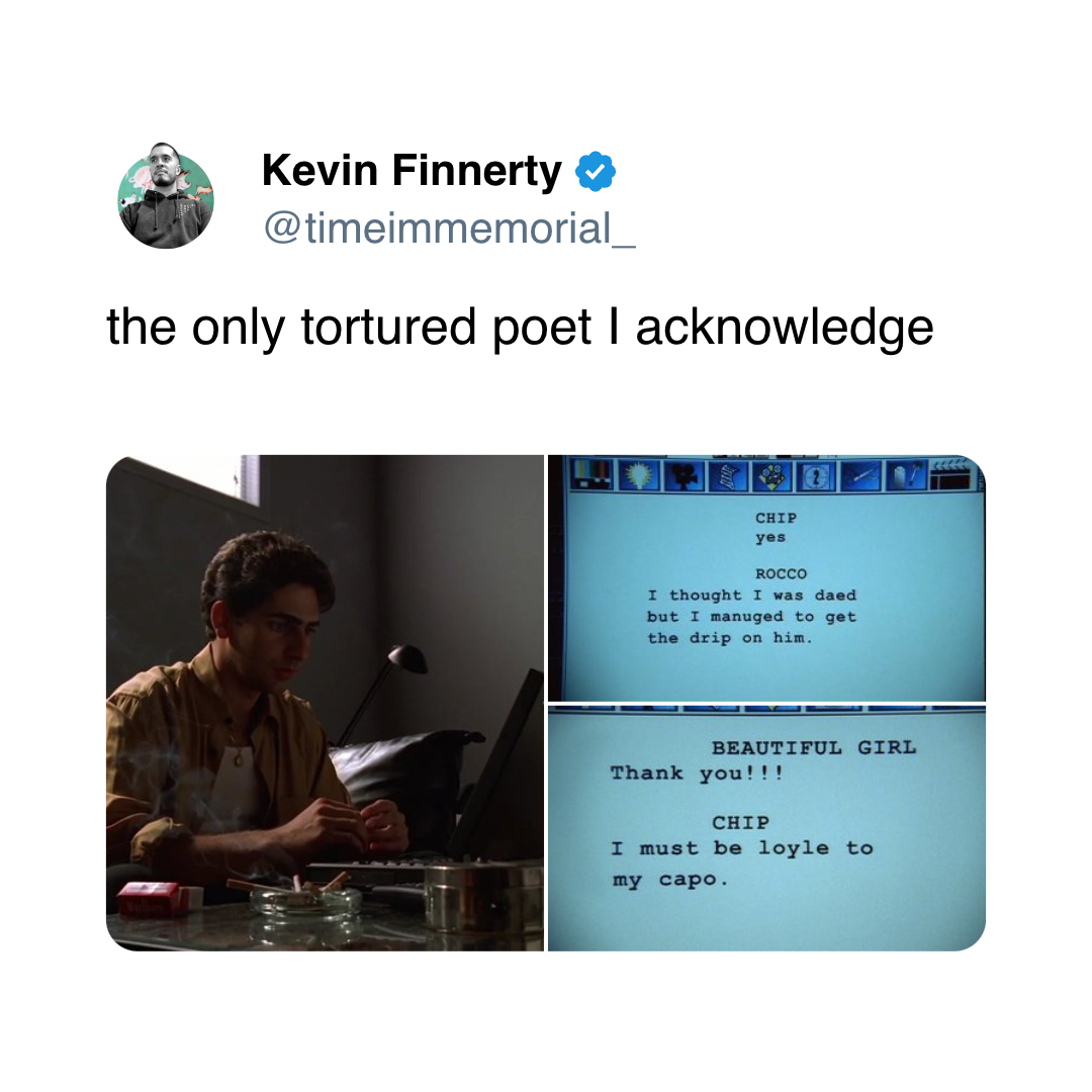 "He had the drip on all of them"