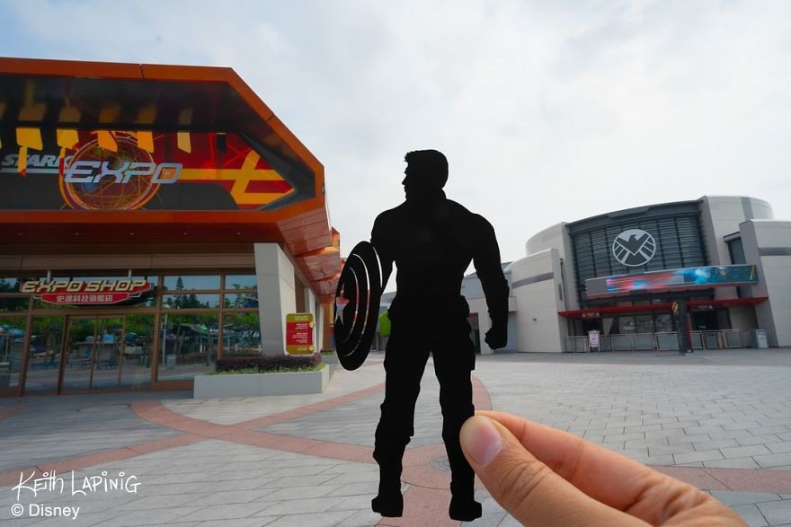 Even Captain America's Silhouette Looks Gorgeous.