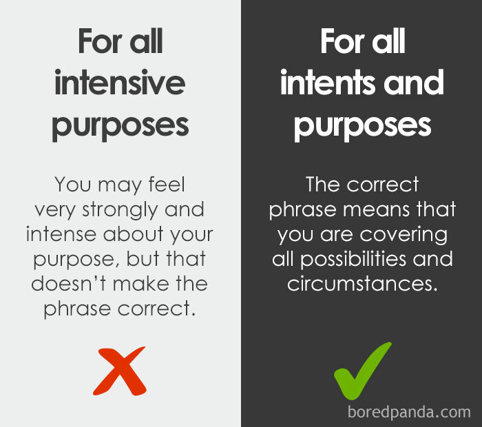 23. For all intents and purposes