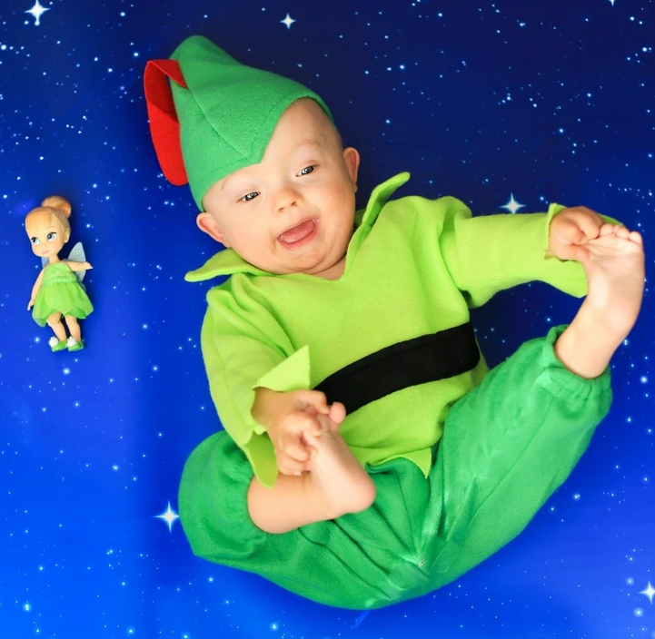 7. Jaxon Jones, just 1 year old, takes flight as the adventurous Peter Pan, capturing the spirit of eternal youth with his boundless energy and infectious enthusiasm.