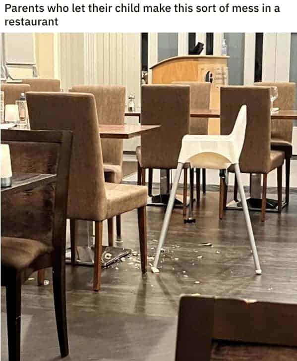 “Seriously. I always wonder, do you eat at home like this?”