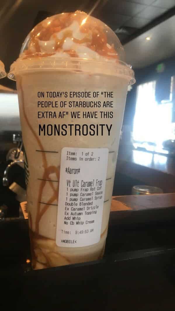 20. "It’s a mobile order because the person barely wants anyone to see their face."