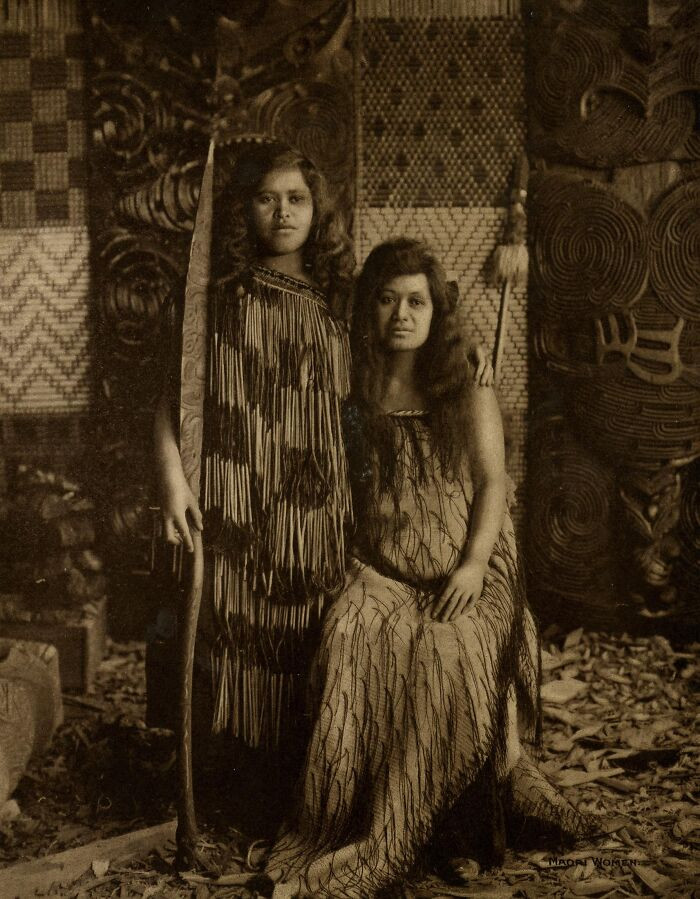 Portrait Of Two Maori Women