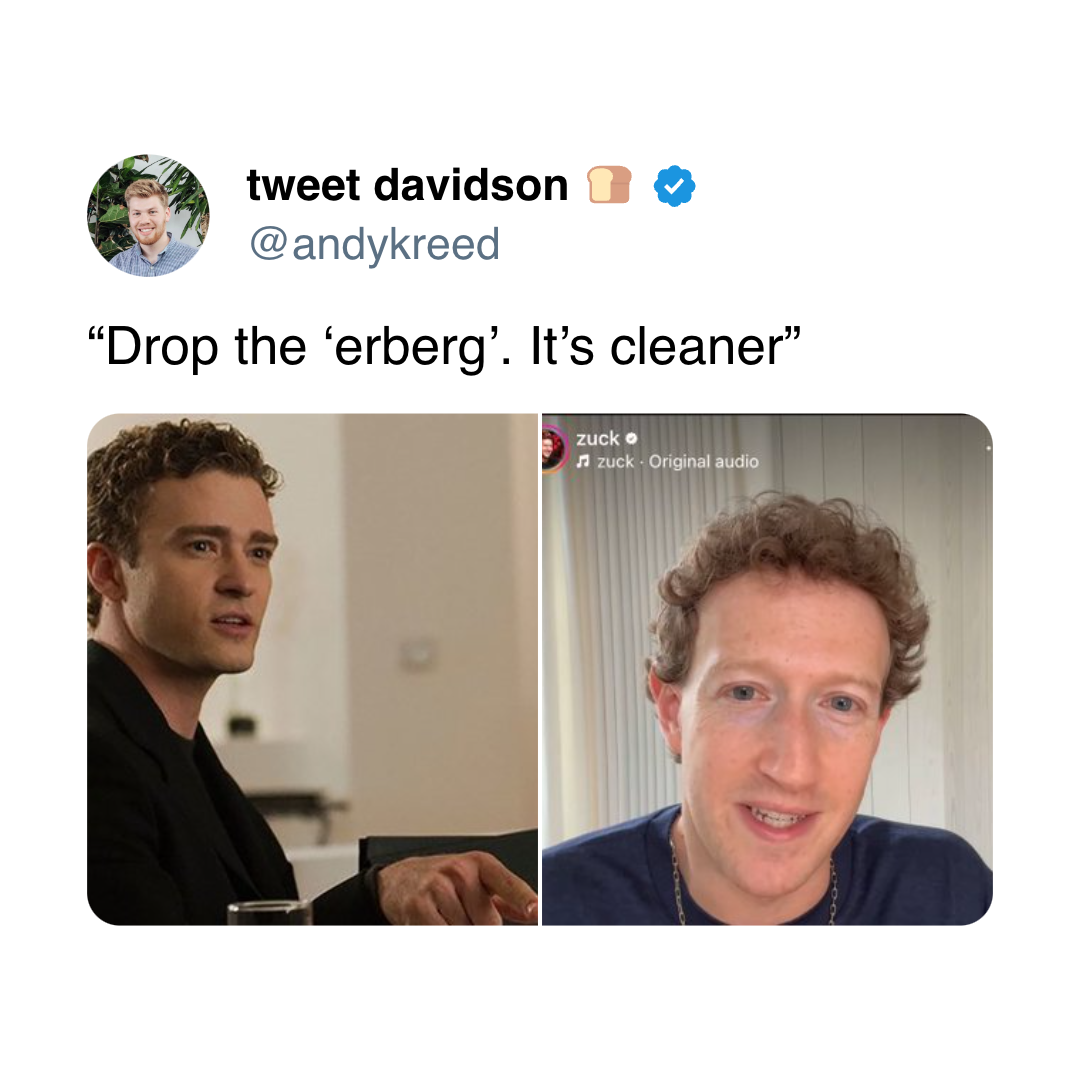 3. Zuck getting ready to drop the hottest tech startup advice: 'Keep it simple, just like my username.'