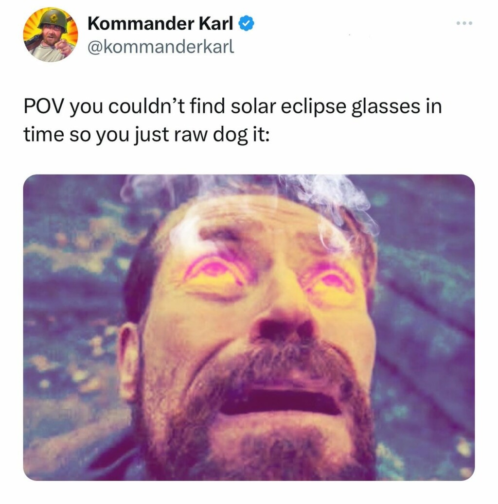 36. Don't look at it directly