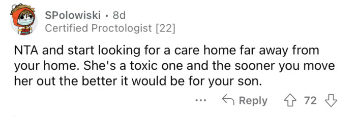 "She's a toxic one."