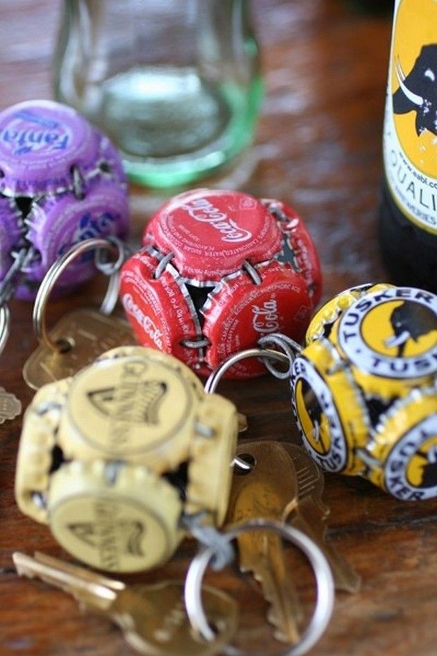 7. Use them to make a key ring