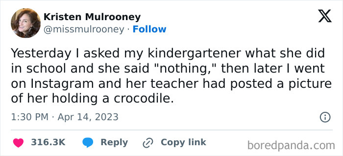 35. Just a crocodile, nothing interesting or anything!